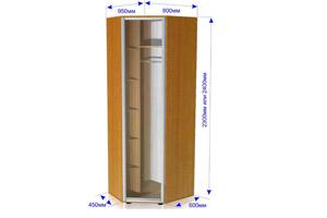 Угловой шкаф 950*800