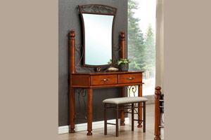 Будуарный стол + Зеркало + Пуф "Бавария"